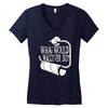 what would macgyver do humor Women's V-Neck T-Shirt