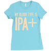 my blood type is ipa+ Ladies Fitted T-Shirt