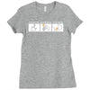 push button recieve bacon Ladies Fitted T-Shirt