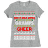 santa only comes once a year gramps is always here to cheer Ladies Fitted T-Shirt