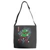 red oni ninja Adjustable Strap Totes
