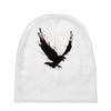 black raven with red eye Baby Beanies