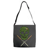skull grass Adjustable Strap Totes
