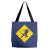 ninja crossing sign Tote Bags