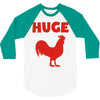 huge cock 3/4 Sleeve Shirt