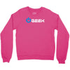 geek' (power on button) Crewneck Sweatshirt