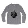 middle finger skeleton bone skull grafitti art Long Sleeve Shirts