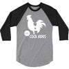 cock rides funny 3/4 Sleeve Shirt