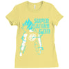 Super Saiyan God DB Super Goku Ladies Fitted T-Shirt