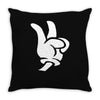 peace sign Throw Pillow