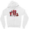 deadpool family portrait Zipper Hoodie
