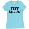 free ballin Ladies Fitted T-Shirt
