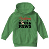 christmas dogs and paws Youth Hoodie