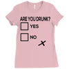 are you drunk check Ladies Fitted T-Shirt