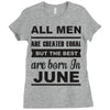 all men are created equal june Ladies Fitted T-Shirt