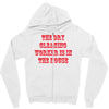 dry cleaning worker in the house Zipper Hoodie