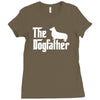 the dogfather pembroke welsh corgi white Ladies Fitted T-Shirt