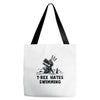 trex hates swimming Tote Bags