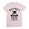 This Is What A Bad Ass Papa Looks Like Ladies Fitted T-Shirt