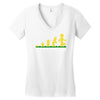 evolution of lego man Women's V-Neck T-Shirt