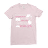 camping kinda girl Ladies Fitted T-Shirt