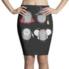 halloween hedgehogs Pencil Skirts