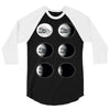 the phases of the moon of laika dog 3/4 Sleeve Shirt