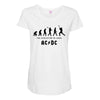 The Evolution of Rock Maternity Scoop Neck T-shirt