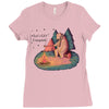 Let's Go Camping Ladies Fitted T-Shirt