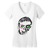 punk zombie baseball Women's V-Neck T-Shirt