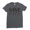 save black Ladies Fitted T-Shirt