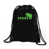 comma chameleon Drawstring Bags