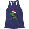 christmas dinosaur Racerback Tank