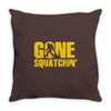 gone squatchin Throw Pillow