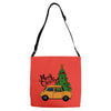 merry christmas car Adjustable Strap Totes