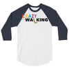 crazy for walking 3/4 Sleeve Shirt