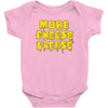 more cheese please Baby Bodysuit
