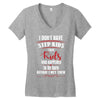 step kids white letter Women's V-Neck T-Shirt