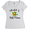 world's best mama Women's Triblend Scoop T-shirt
