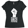 introverts unite separately in your own homes Women's Triblend Scoop T-shirt