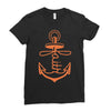 anchored faith Ladies Fitted T-Shirt