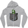i'm in a pocket Zipper Hoodie
