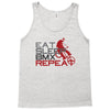eat sleep bmx repeat Tank Top
