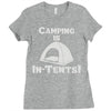 camping is intents Ladies Fitted T-Shirt