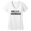 hello newman funny t shirt seinfeld vandelay tee s 3xl Women's V-Neck T-Shirt
