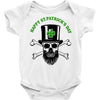 happy saint patrick day skull Baby Onesie
