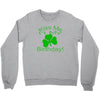 kiss me i't my birthday pi Crewneck Sweatshirt