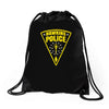 hawkins police department Drawstring Bags