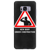 body under construction road sign Samsung Galaxy S8 Plus