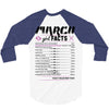 March Girl Facts Pisces 3/4 Sleeve Shirt